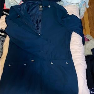 Navy Blue Raincoat